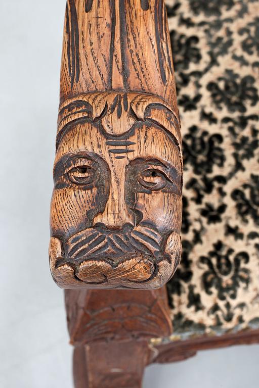 KARMSTOL, nybarock, omkring 1900.