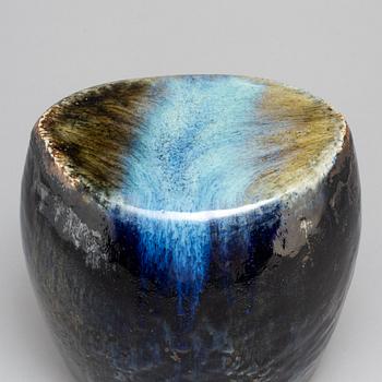 CARL-HARRY STÅLHANE, a unique stoneware stool /sculpture, Rörstrand 1966.