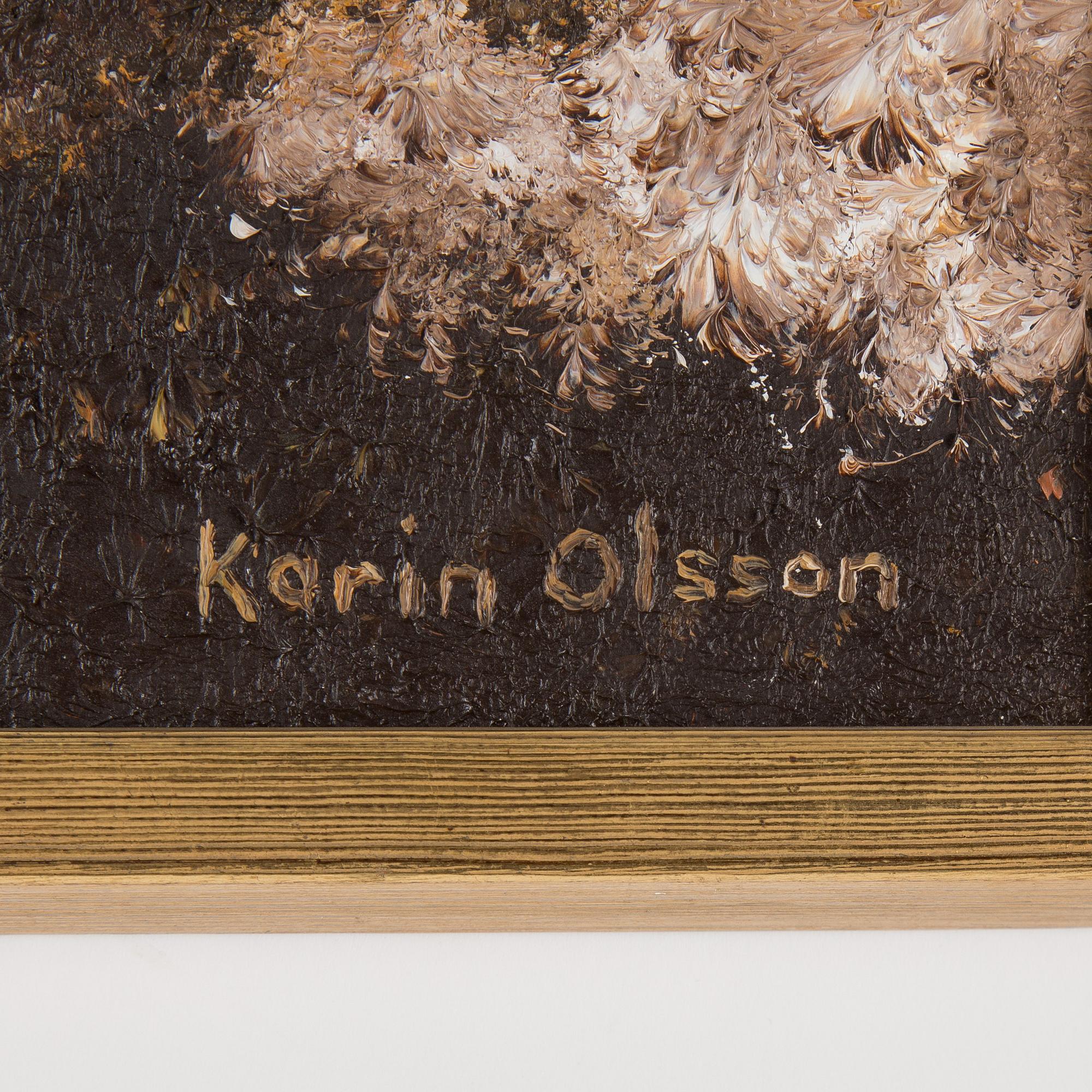KARIN OLSSON, oil on canvas, signed. - Bukowskis