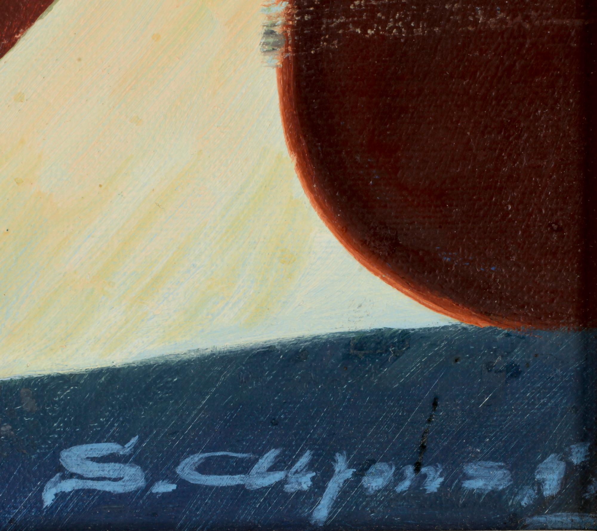 JAN SIGFRID ALFONS CARLSSON, olja på pannå, sign.