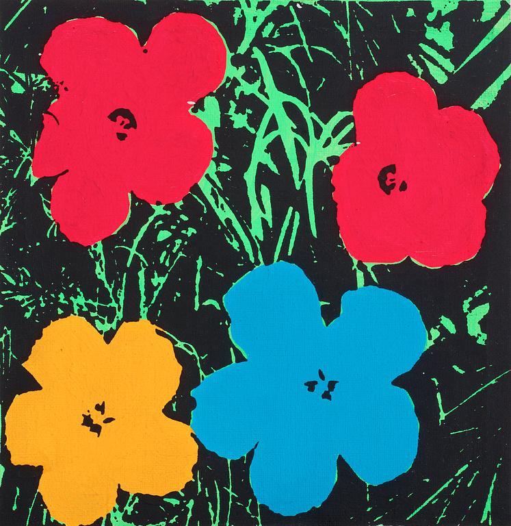 Richard H. Pettibone, "Andy Warhol (Flowers)".