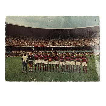 Autographs, Brazilian footballers, including Pelé, 1966.