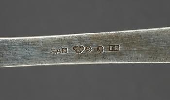 BESTICKSERVIS, 112 delar, silver, "Rosenholm", GAB, Stockholm. Tot vikt Ca 4387 gram.