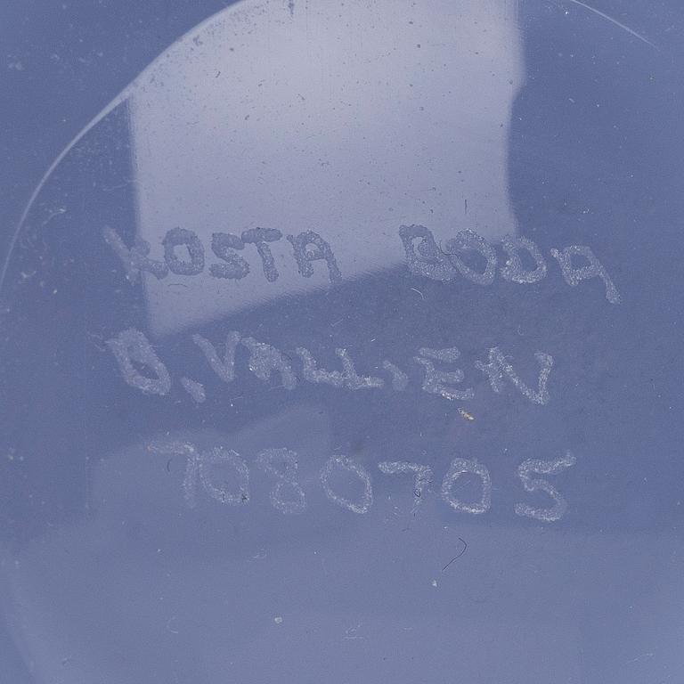 Bertil Vallien, two 'Satellite' glass vases from Kosta Boda, Sweden.