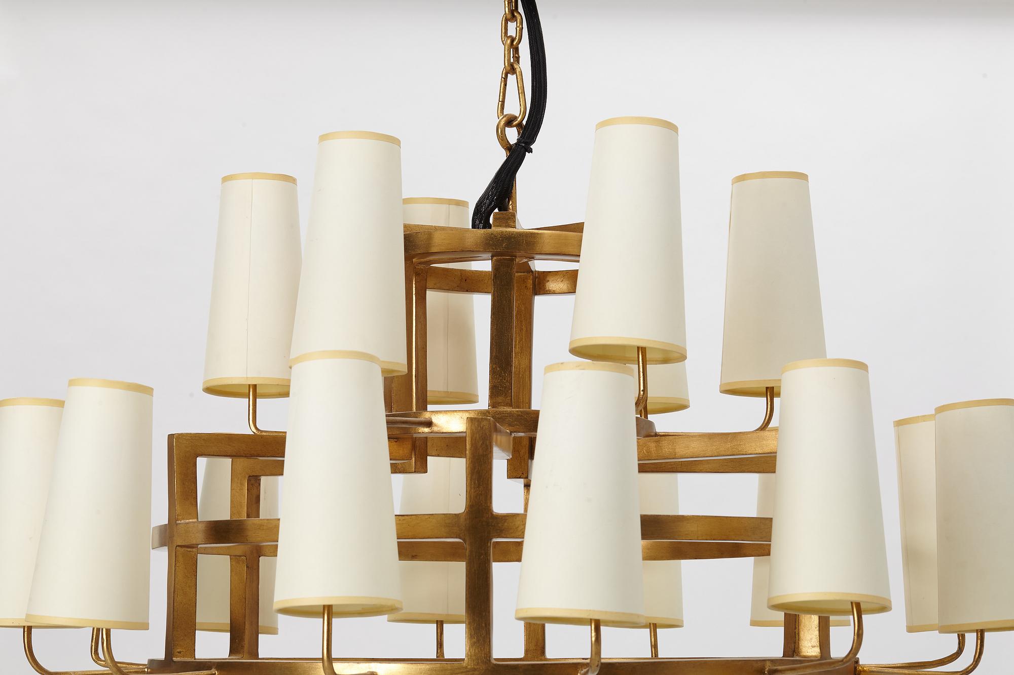 A chandelier, Tory Burch.