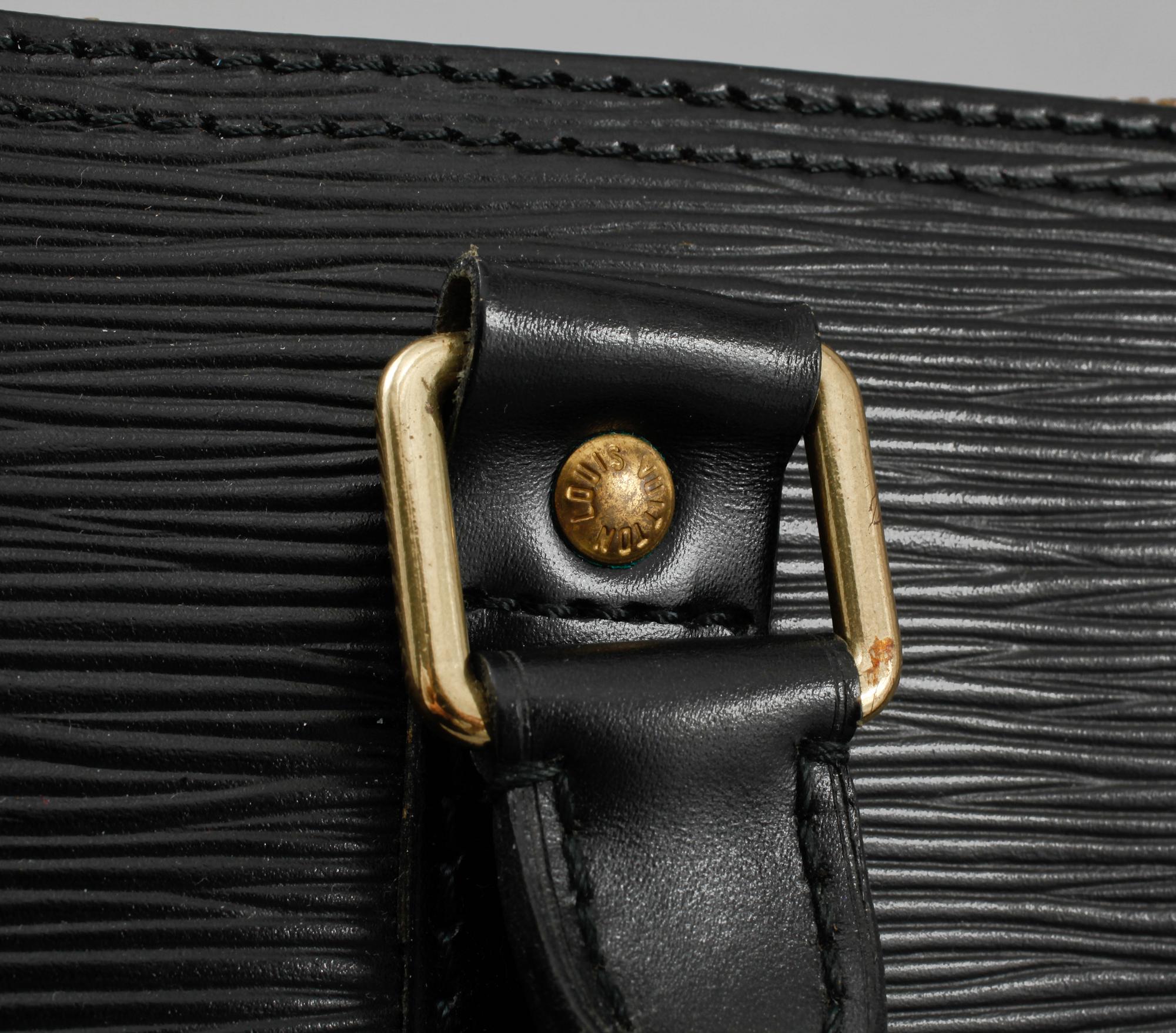VÄSKA, "Keepall 55 Epi Black", Louis Vuitton,