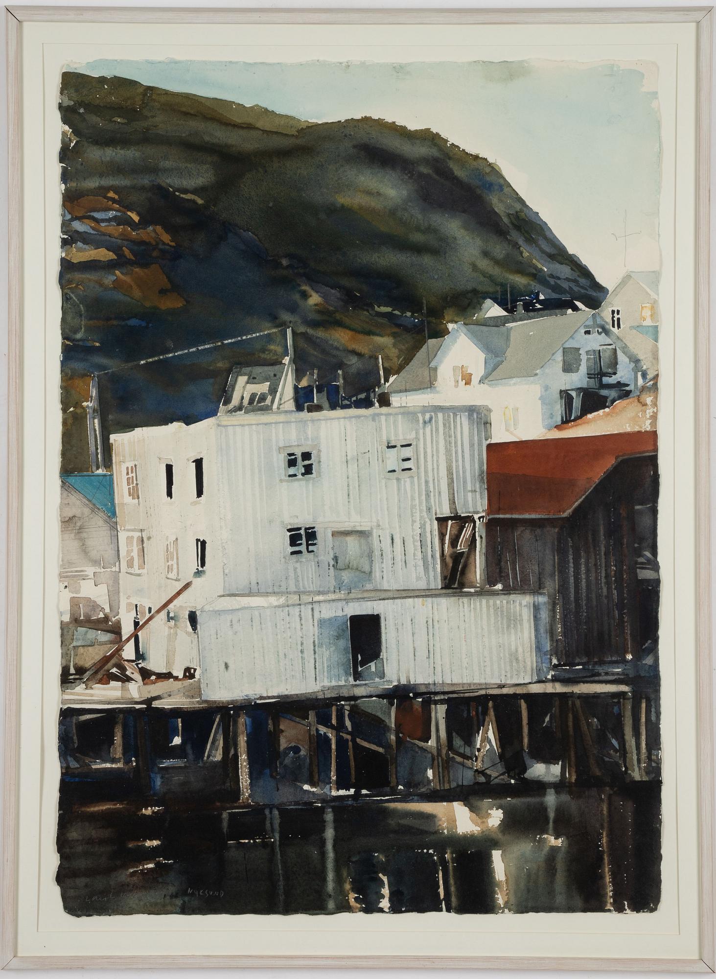 Lars Lerin, Fiskeläge, Nyksund, Norge.