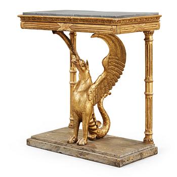 512. A Swedish Empire early 19th century console table.