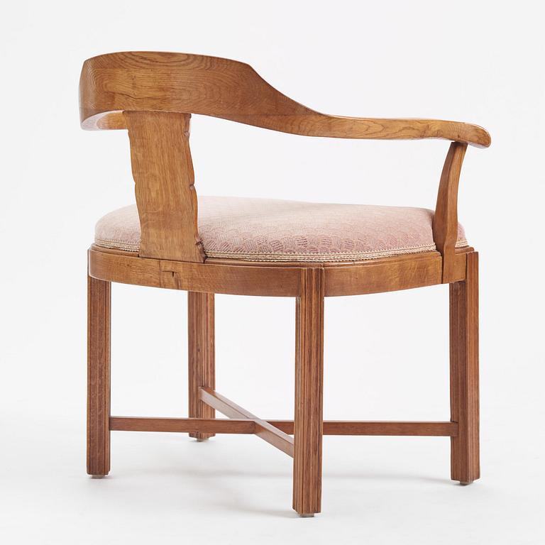 J. E. Blomqvist, a Swedish Grace writing cabinet with armchair, Uppsala, ca 1921.