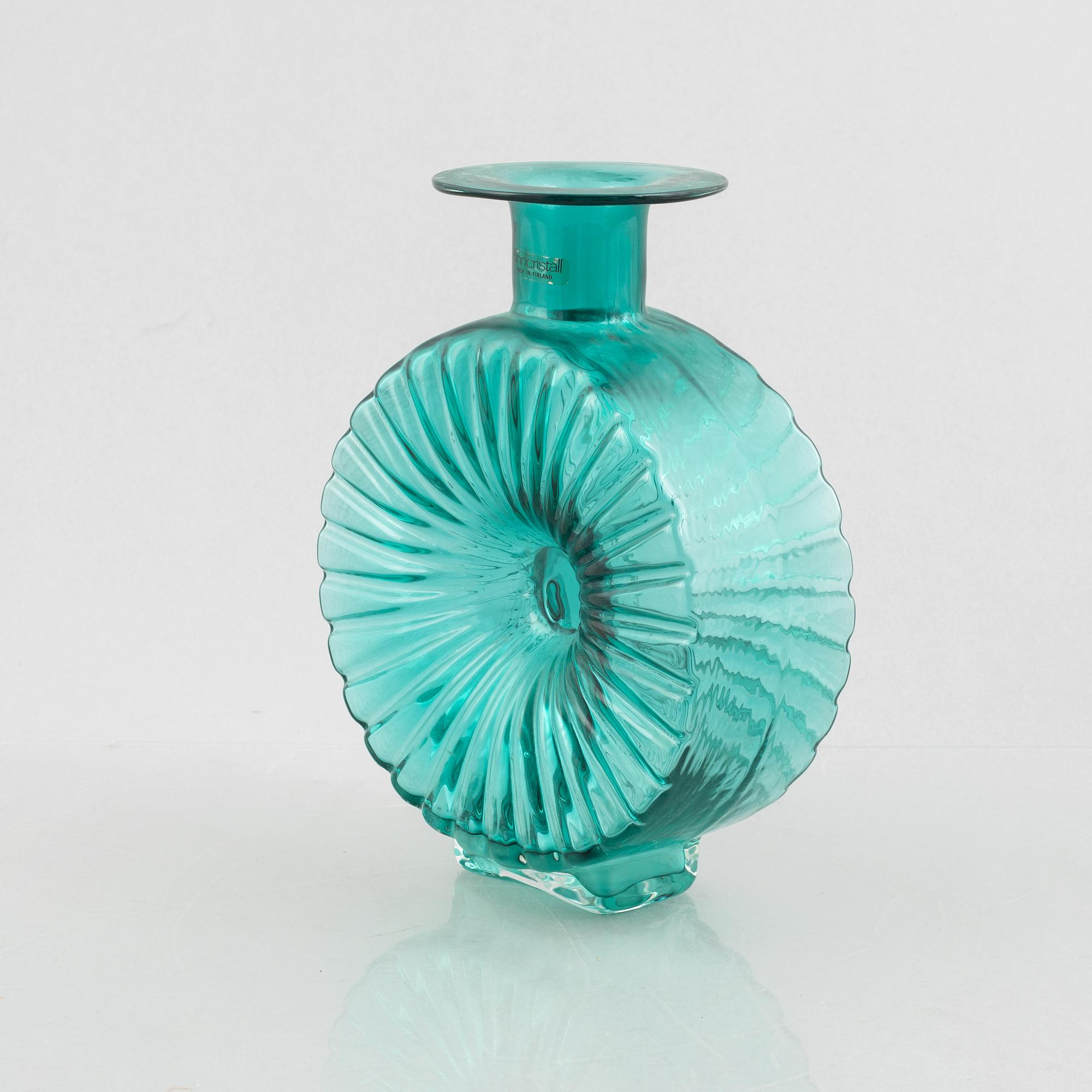 Helena Tynell, a 'Solflaskan'  vase, Finncristall, Finland.