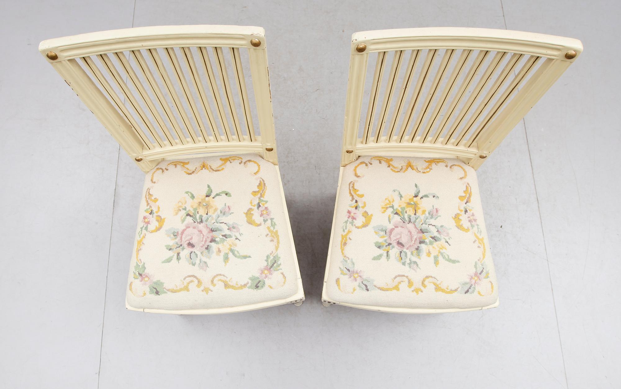STOLAR, 1 par, gustavianska, 1700-talets slut.
