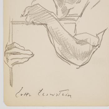 Lotte Laserstein, Gottfried Meyer (elev til Lotte) i profil.