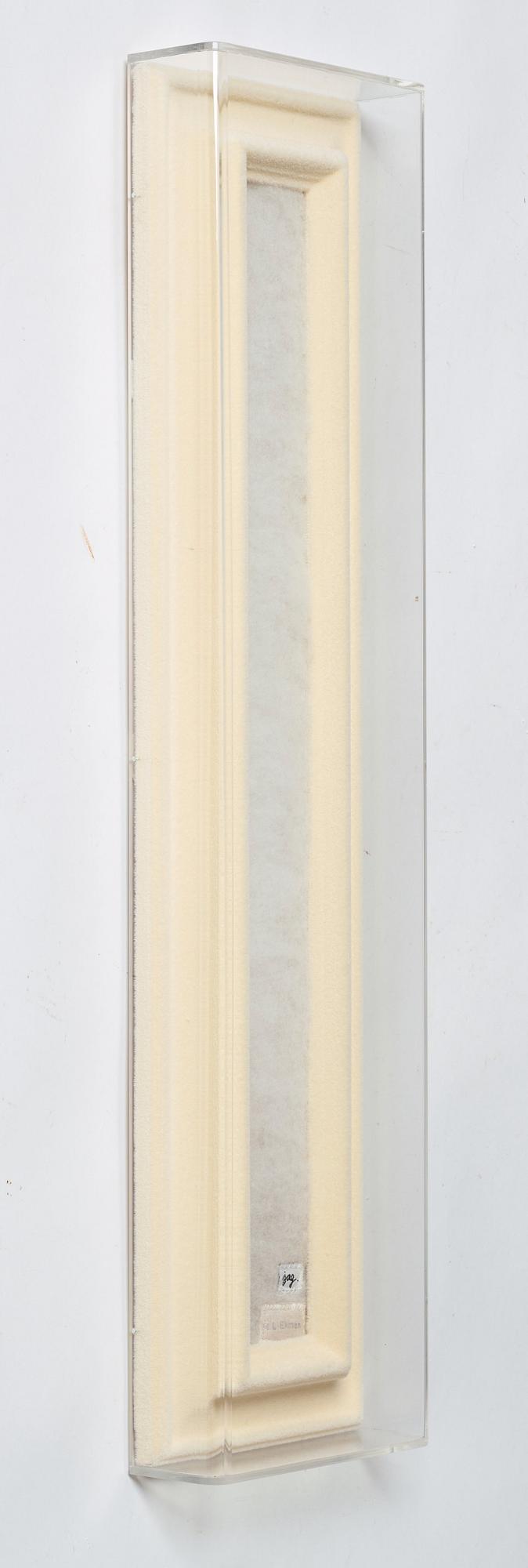 Marie-Louise Ekman, assemblage in plexiglass box, verso signed M-L Ekman and dated 2007.