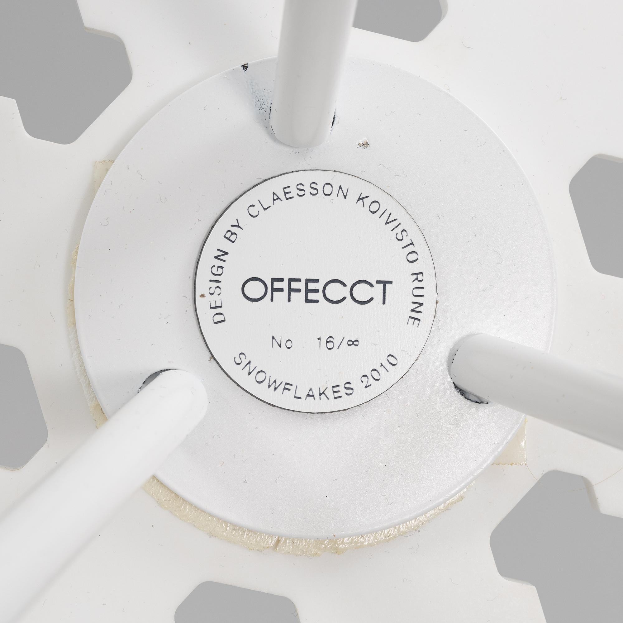 Claesson Koivisto Rune, side table, set of 3, "Snowflake", OFFECCT, 21st century.