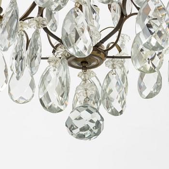 A Rococo style chandelier, first half of the 20th Century.