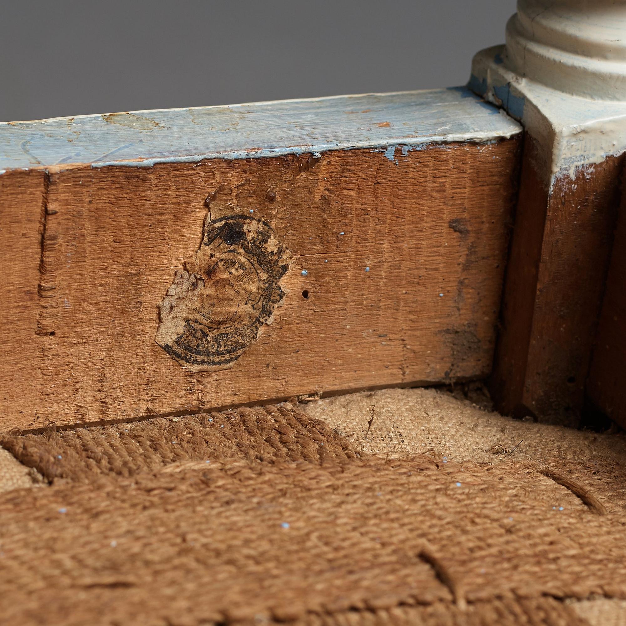 STOLAR, sju stycken (3+2+2), av Erik Öhrmark (mästare i Stockholm 1777-1813), gustavianska, 1700-talets slut.