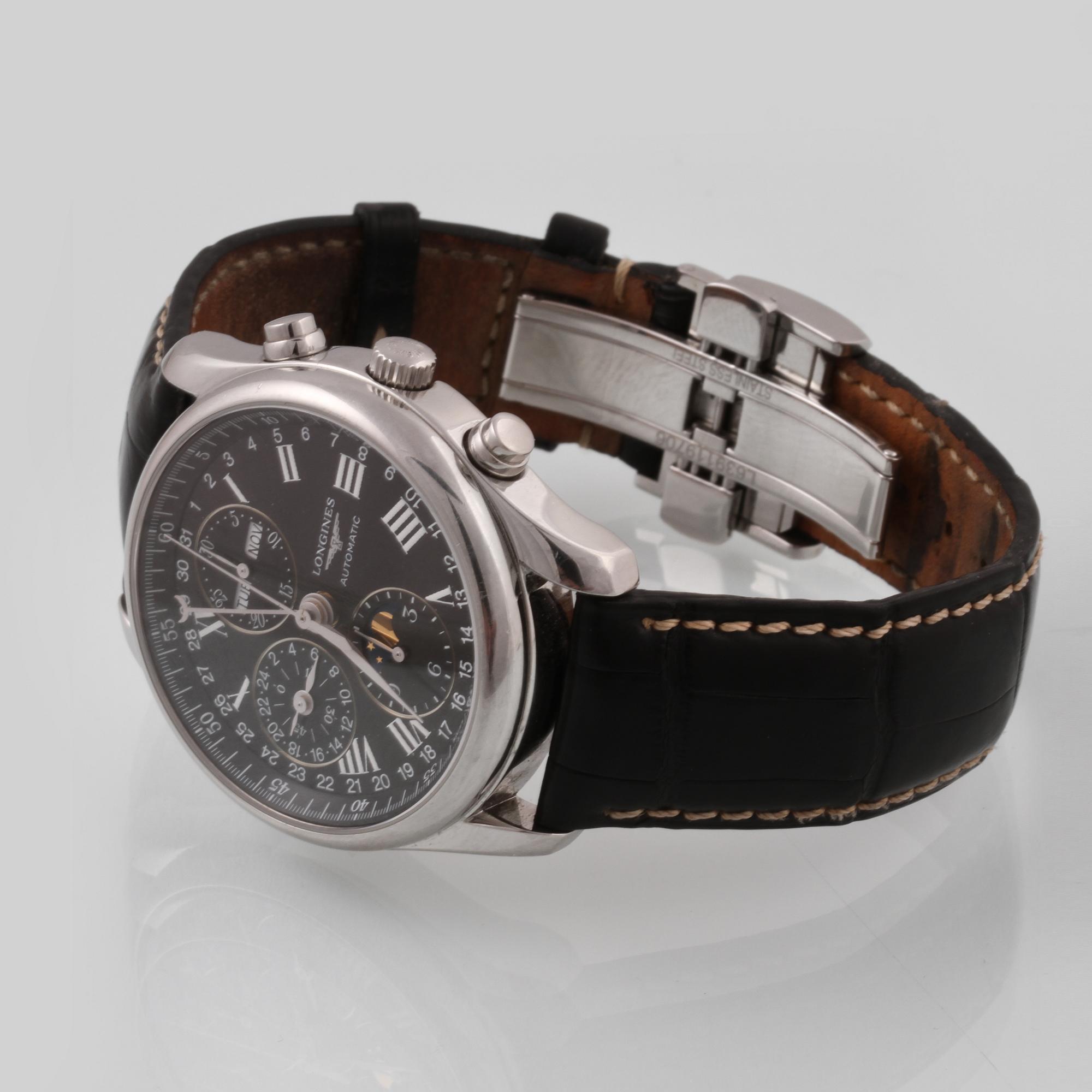ARMBANDSUR, herr, stål, Longines, "Master Collection".