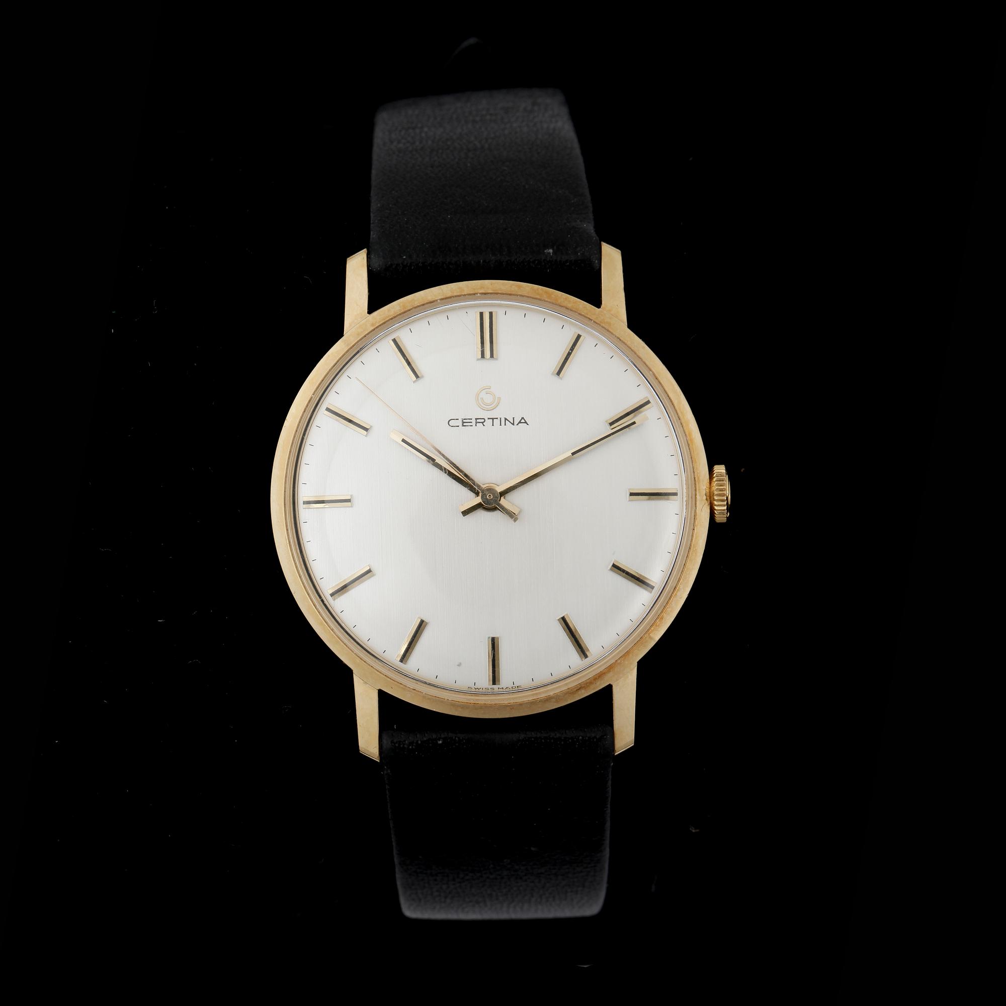 ARMBANDSUR, herr, 18k guld, Certina, 1970-tal.