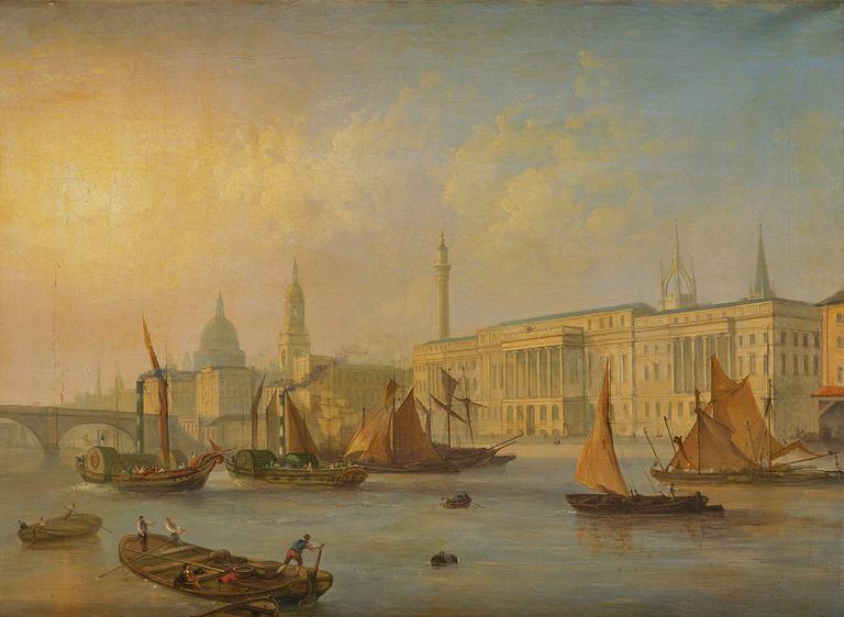 Thomas Sautelle Roberts, attributed to, "The new custom house.".