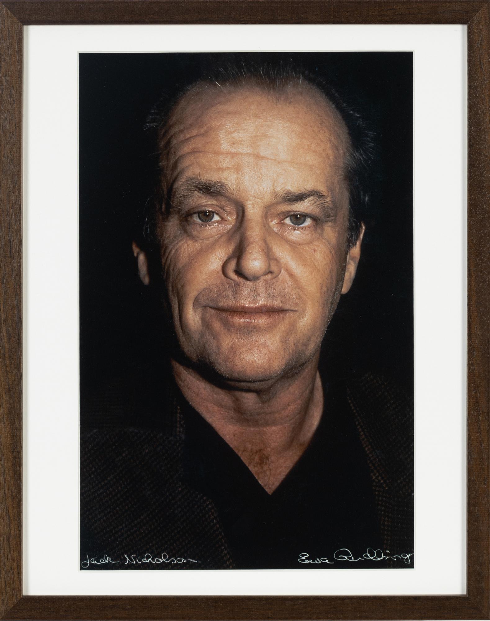 Ewa Rudling, photograph of Jack Nicholson, Paris, signed.