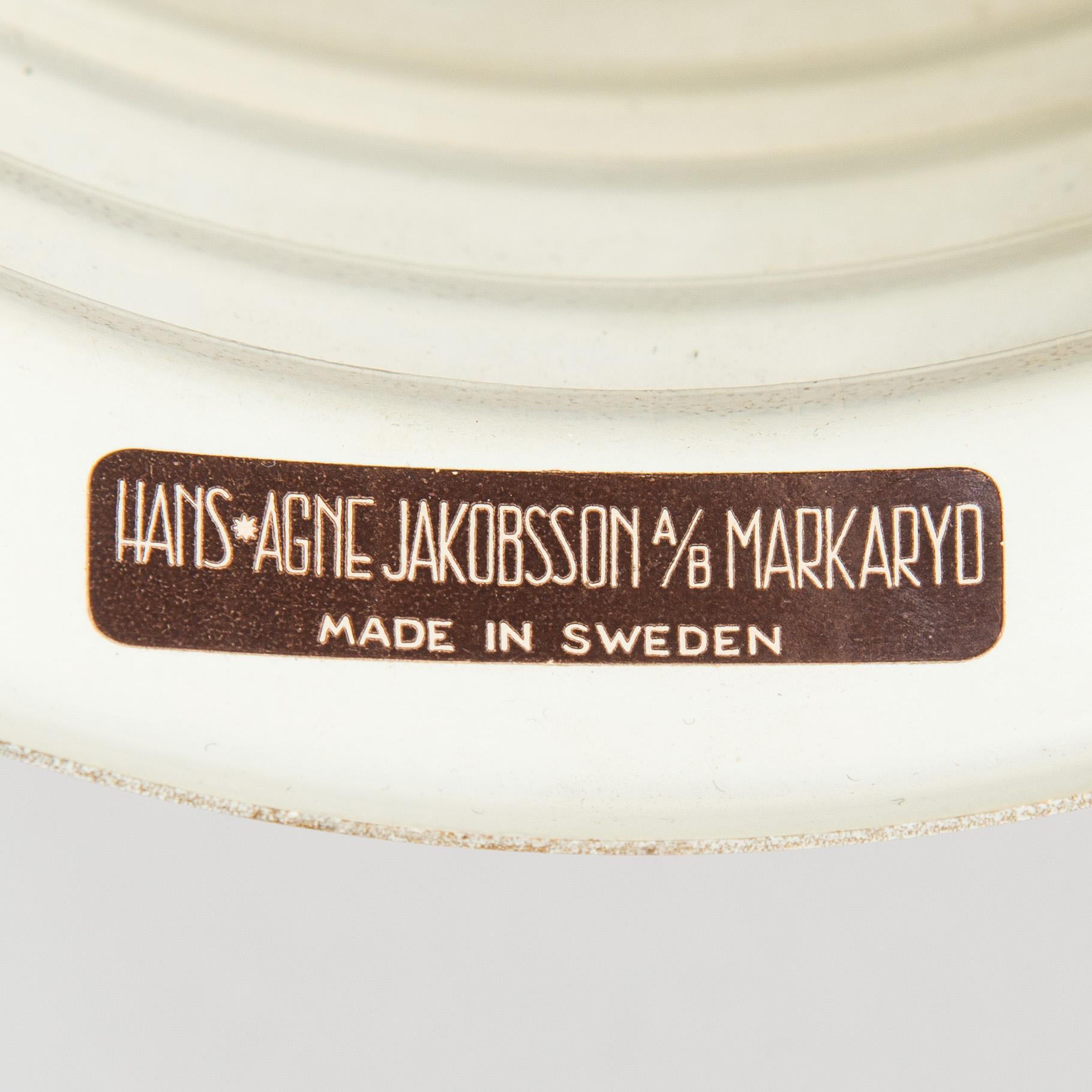 Hans-Agne Jakobsson, Two 1960/1970s 'V299' wall lights for Hans Agne Jakobsson AB, Markaryd. Sweden.