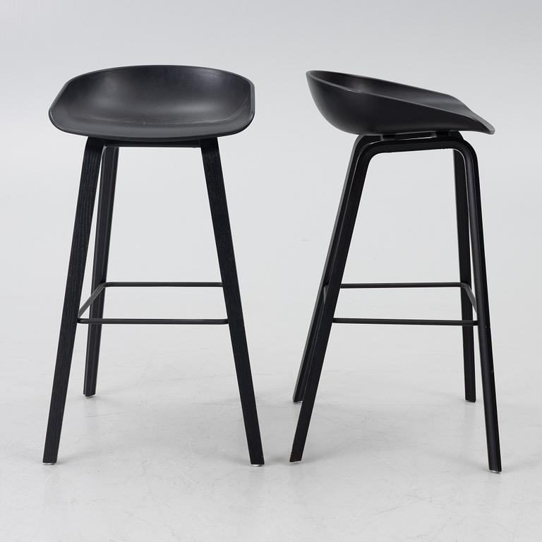Hee Welling, barstolar, "About a stool", 6 st, HAY, Danmark.