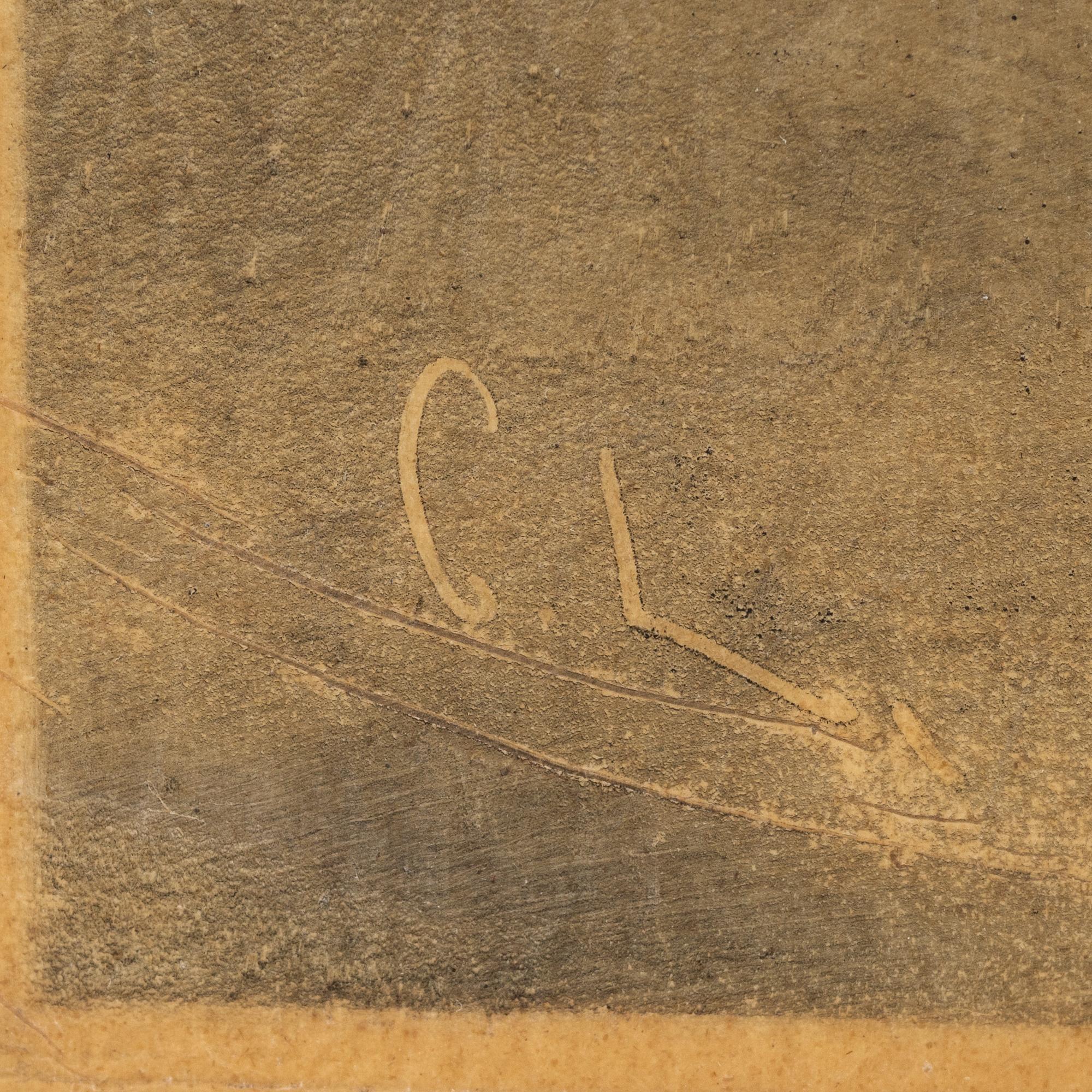 Carl Larsson, mjukgrundsetsning, 1904, signerad CL.