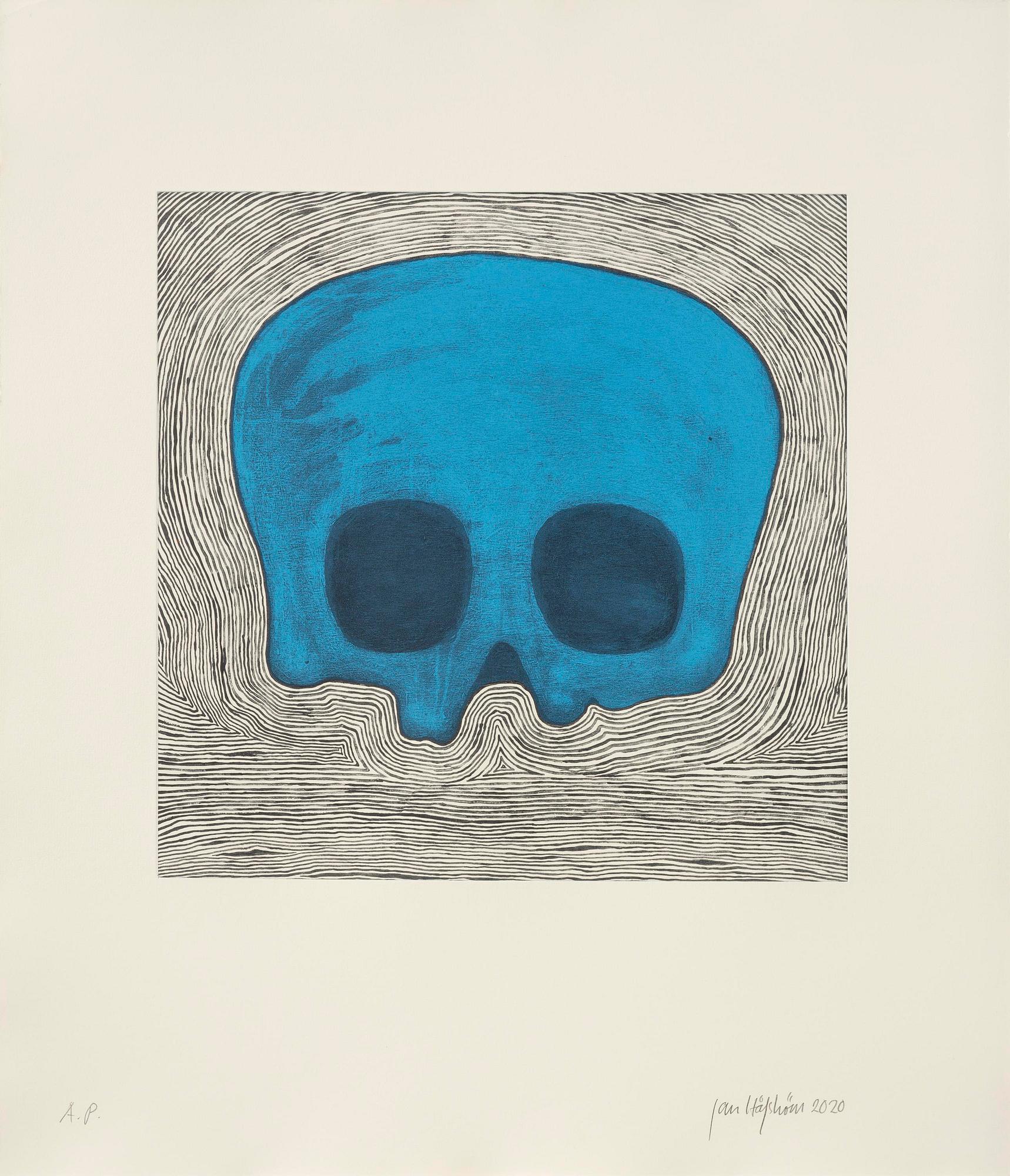 Jan Håfström, "Blue Skull".