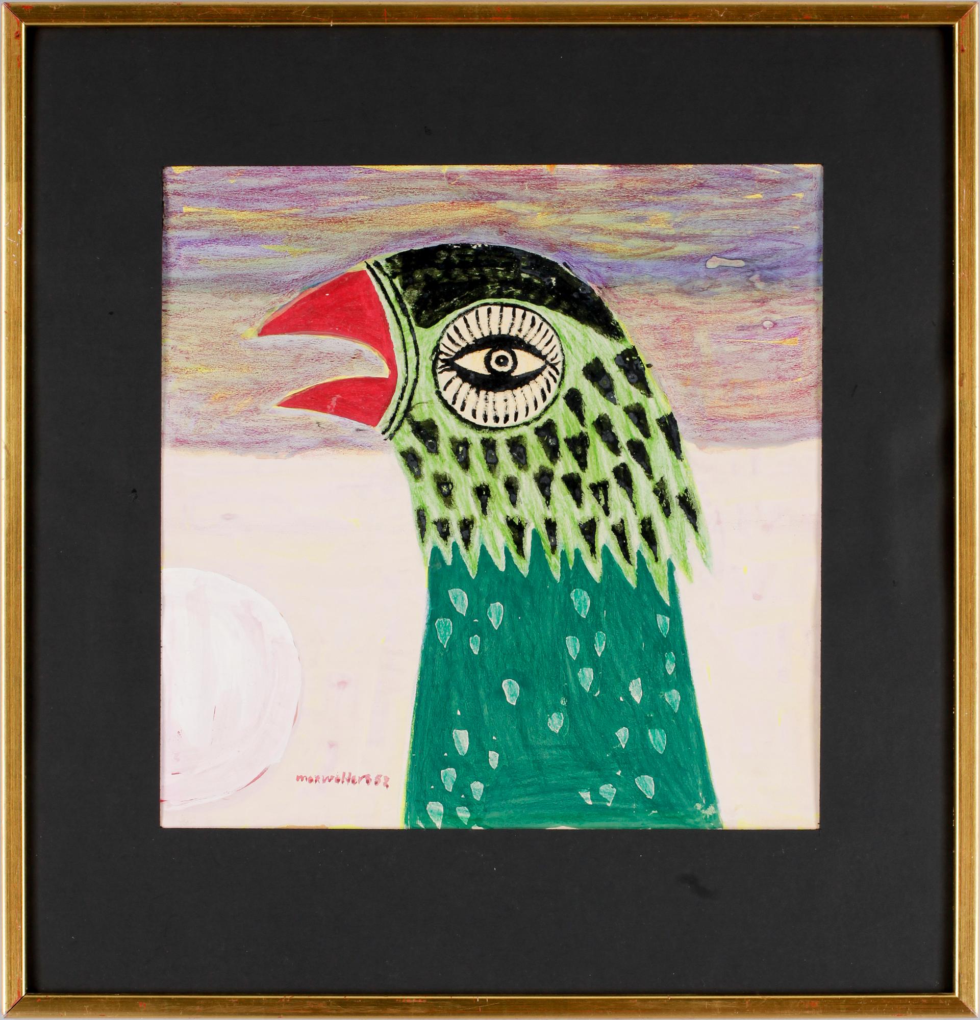 MAX WALTER SVANBERG. Signerad Max Walter S och daterad -52.  Gouache och pastell.