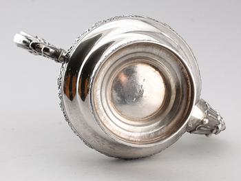 KAFFEKANNA, silver, Adolf Zethelius 1838. Vikt ca 1060 g.