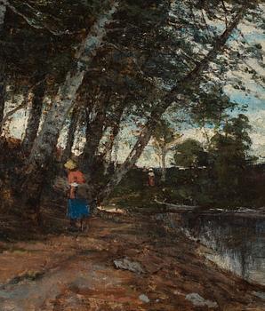 Victor Forssell, Woman gathering firewood.