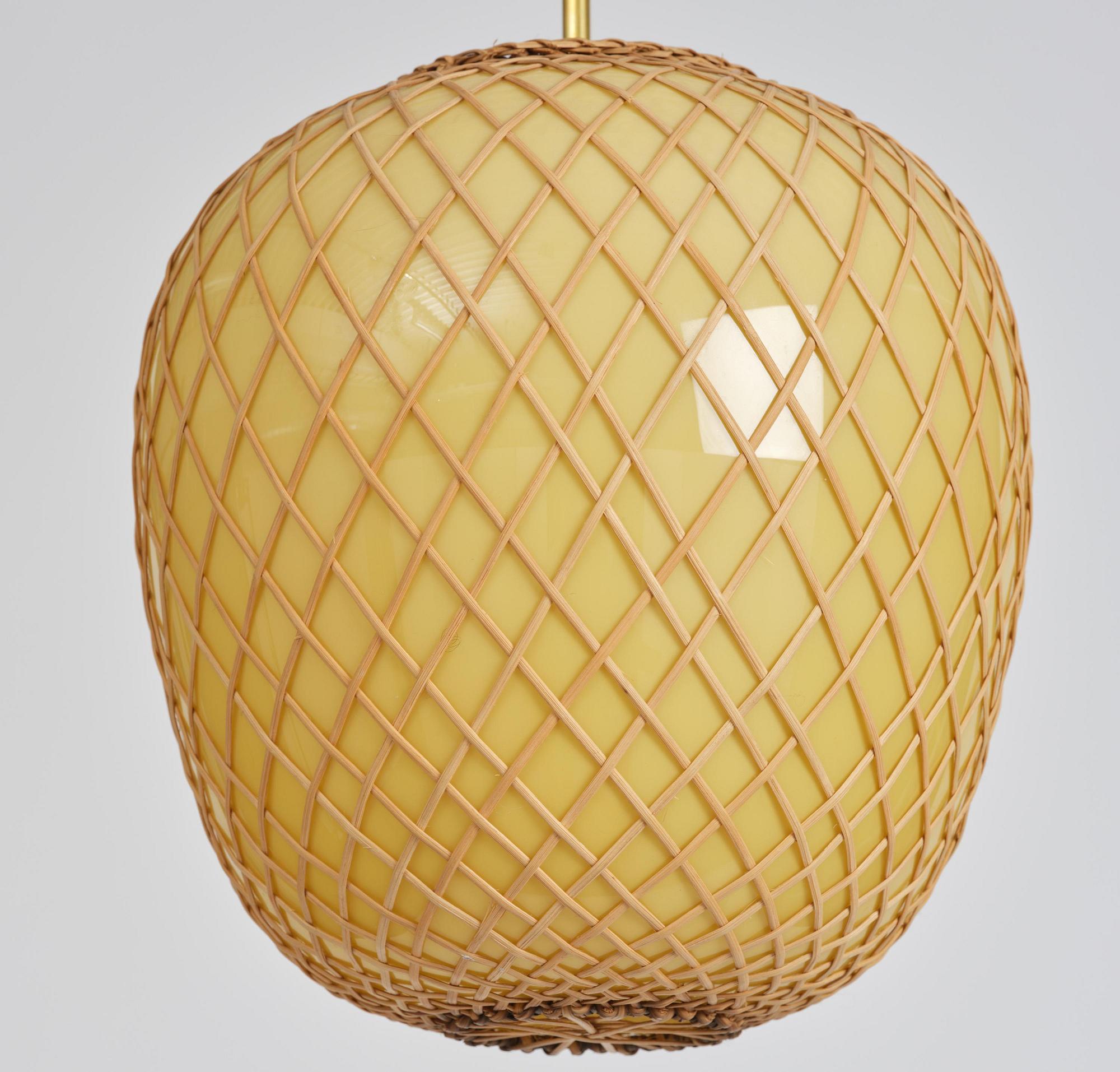 Swedish Modern, a pair of ceiling lamps, 1940s.