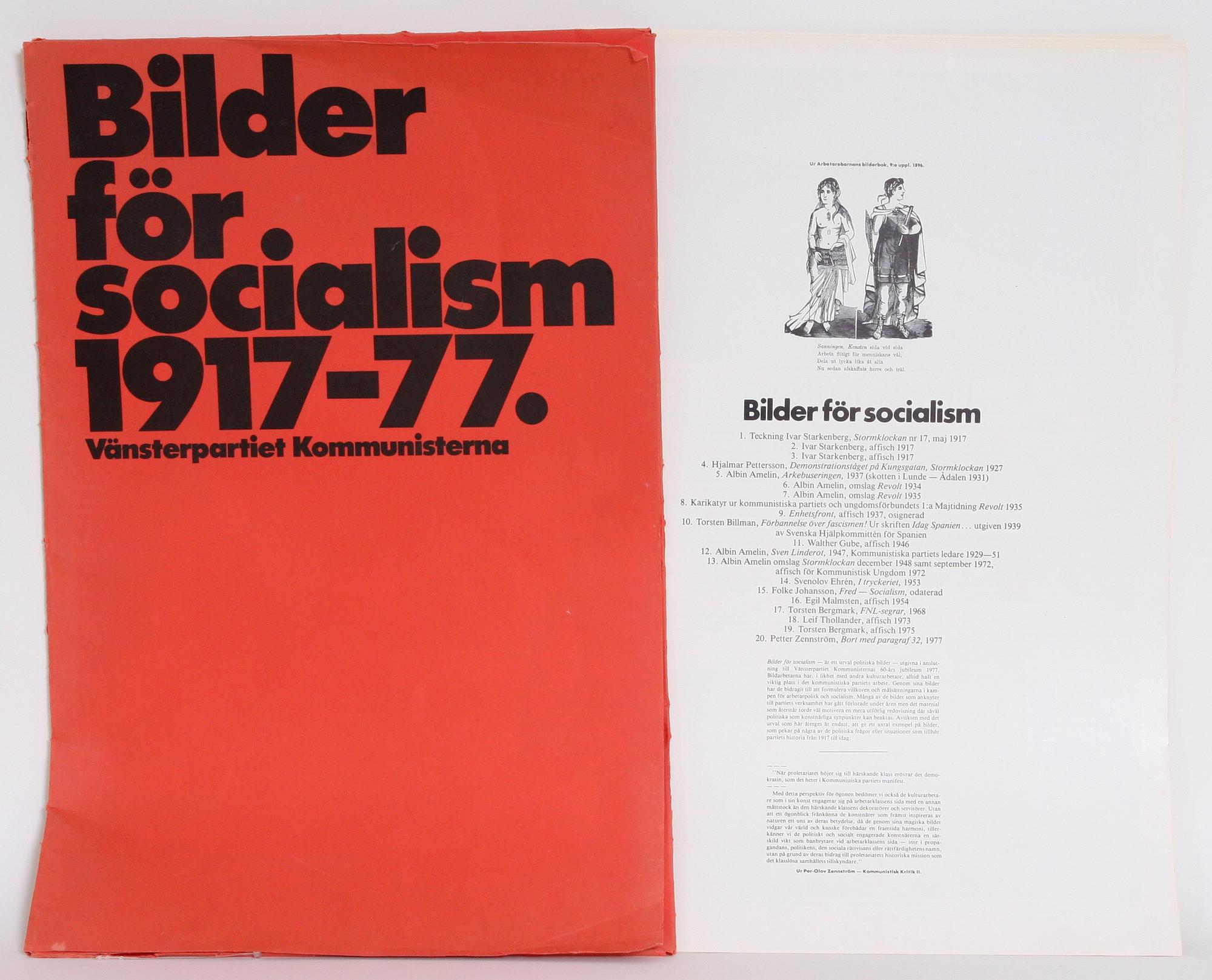 PARTI GRAFISKA BLAD, "Bilder för socialism" och "Le Sifflet".