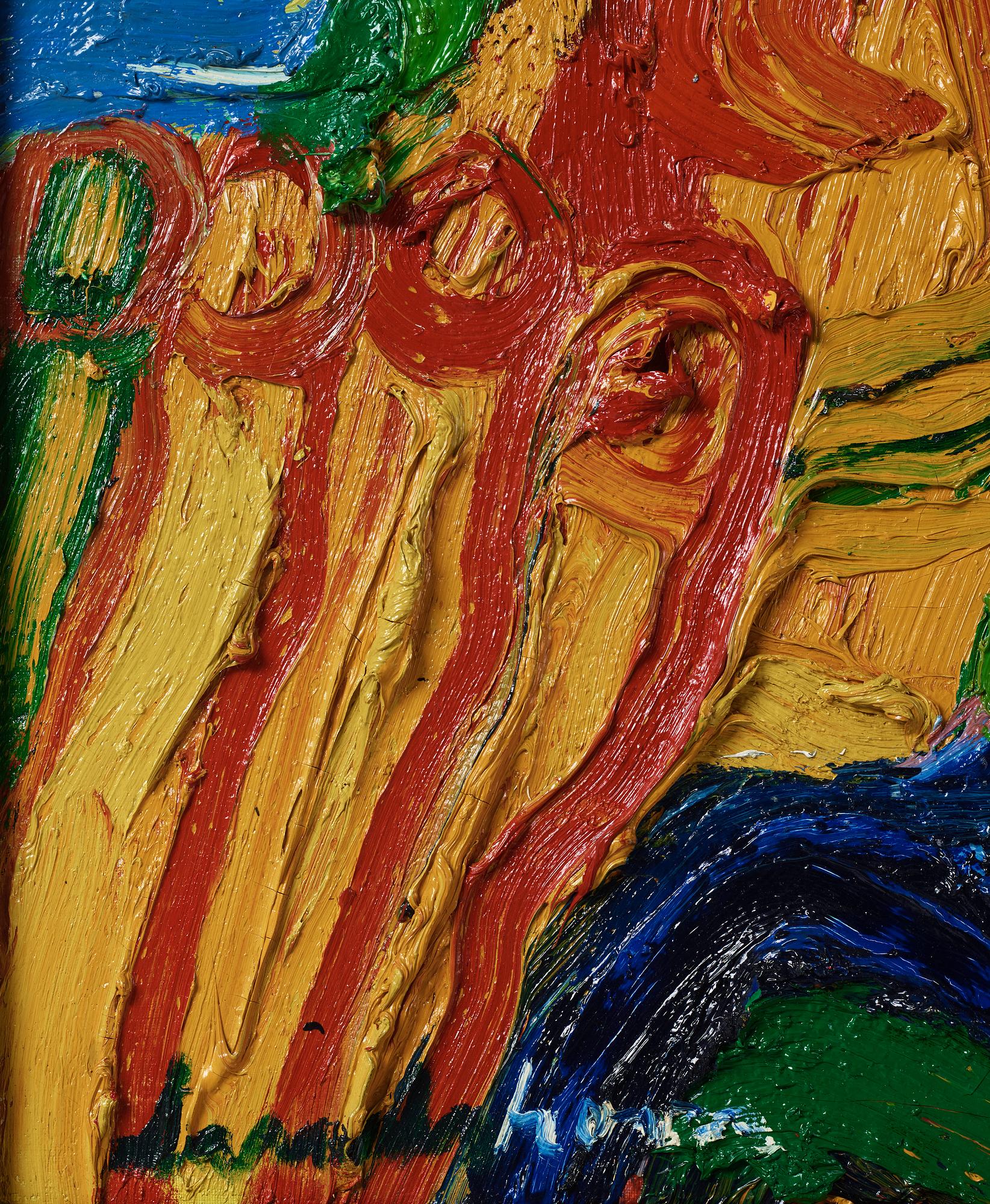 Bengt Lindström, oil on canvas, signed, estate stamp verso, executed in the 1990s.