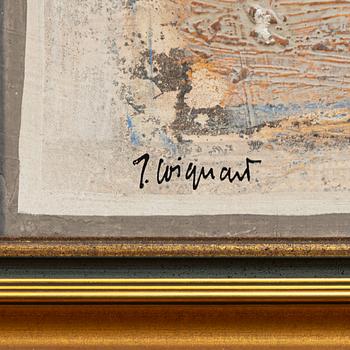 James Coignard, "Profil et triangle bleu".