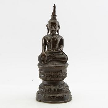 Buddha, bronze. Burma, probably 20th century.