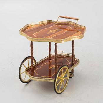 An Italian drinks trolley, second half of the 20th Century.