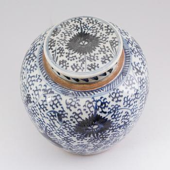 BOJAN med lock, porslin, Kina, 1700-/1800-tal.