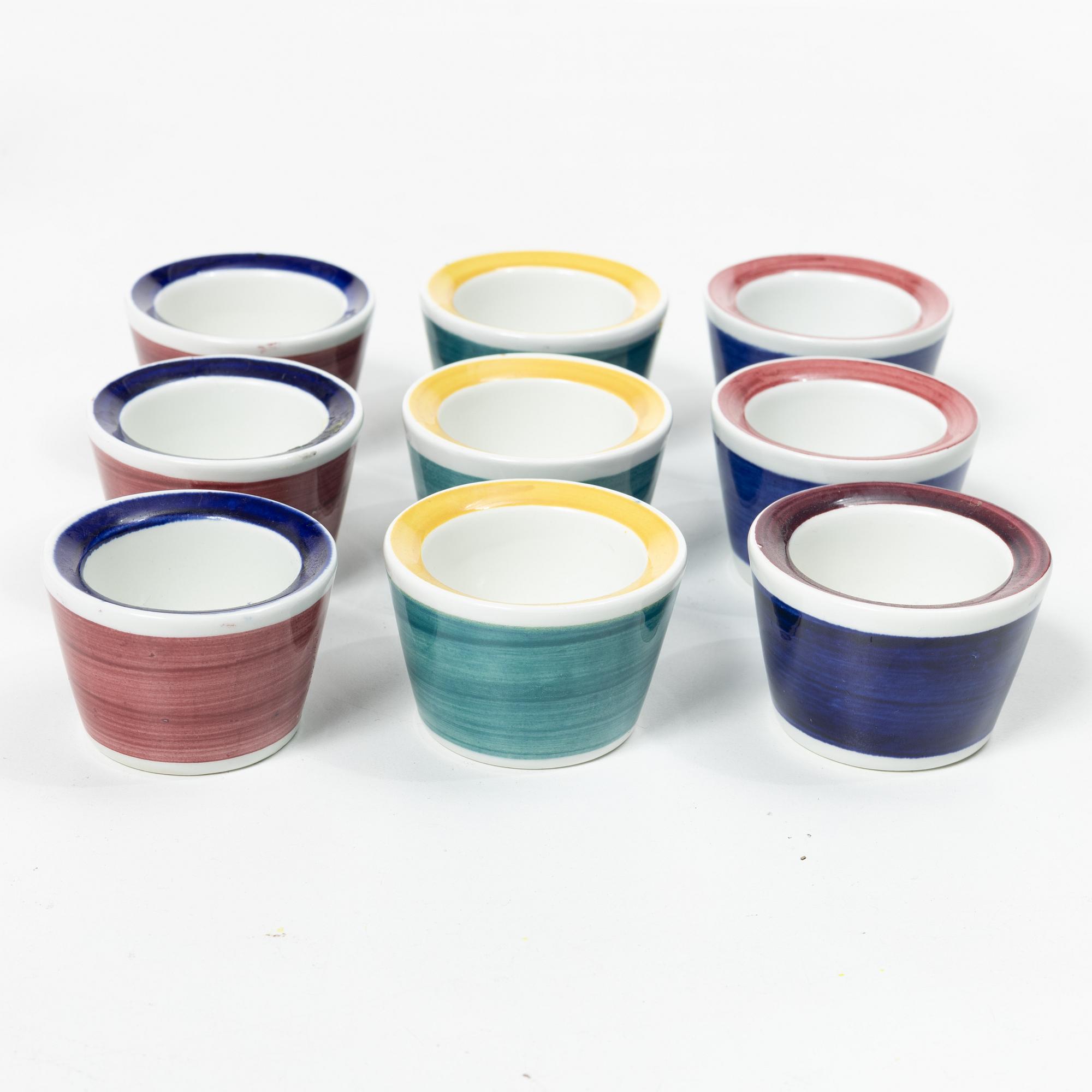 Marianne Westman, Dinner service, 73 pieces, flintware, “Picknick” and “Pomona”, Rörstrand, 1950s–60s.