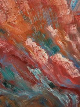 Sigrid Hjertén, "Kalkklippan, St Aubin" (The limestone cliff, St Aubin).