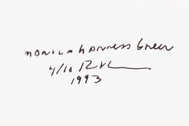 Richard Kern,  "Monica in Harness Green Light", 1993.