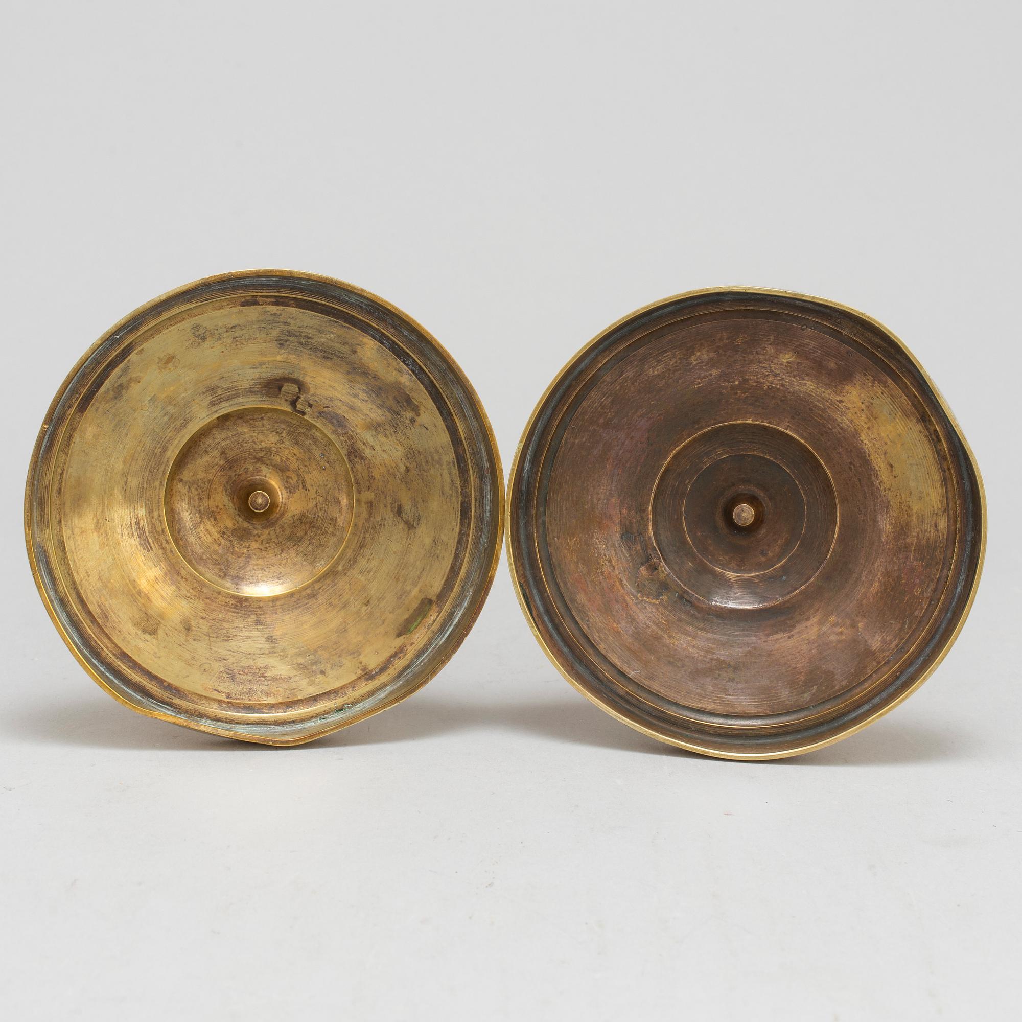 CANDLESTICKS, a pair, Empire, France, first half of the 19th century.