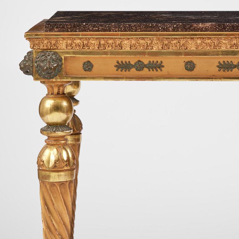 A late Gustavian console table early 19 th century.