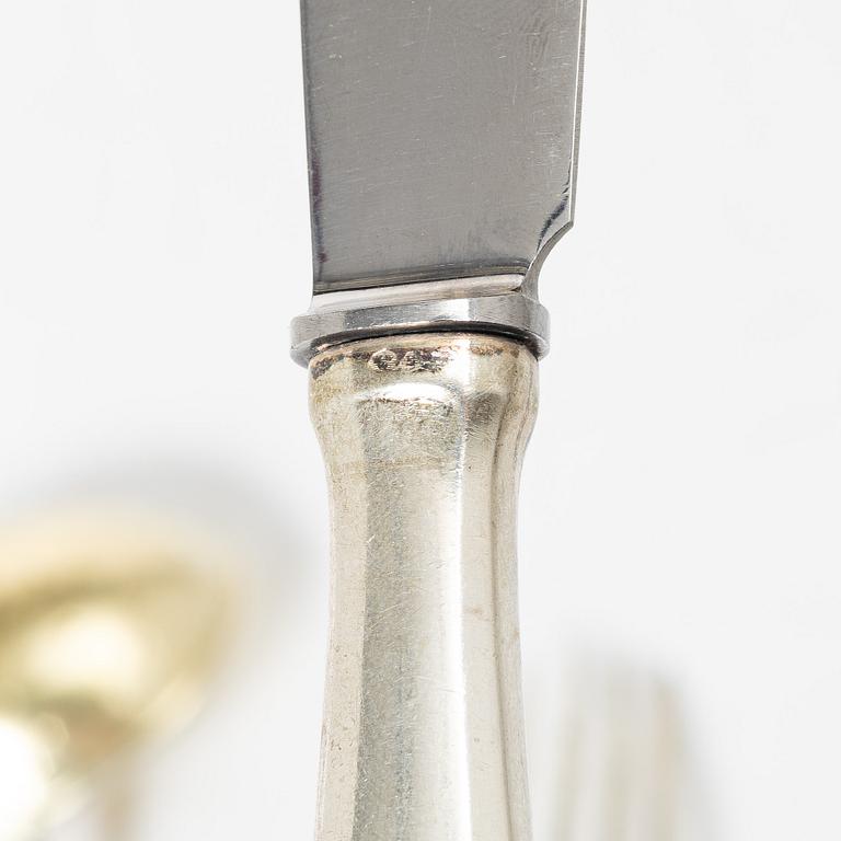 An 18 piece silver cutlery service, including Stehn M B, Halmstad 1926.