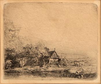 Rembrandt Harmensz van Rijn, etsning, senare avdrag.
