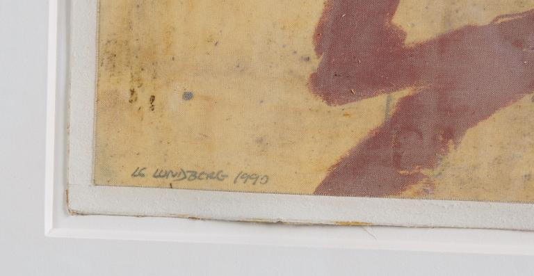 LUNDBERG, LARS GÖSTA. Blandteknik, sign o dat 1990.