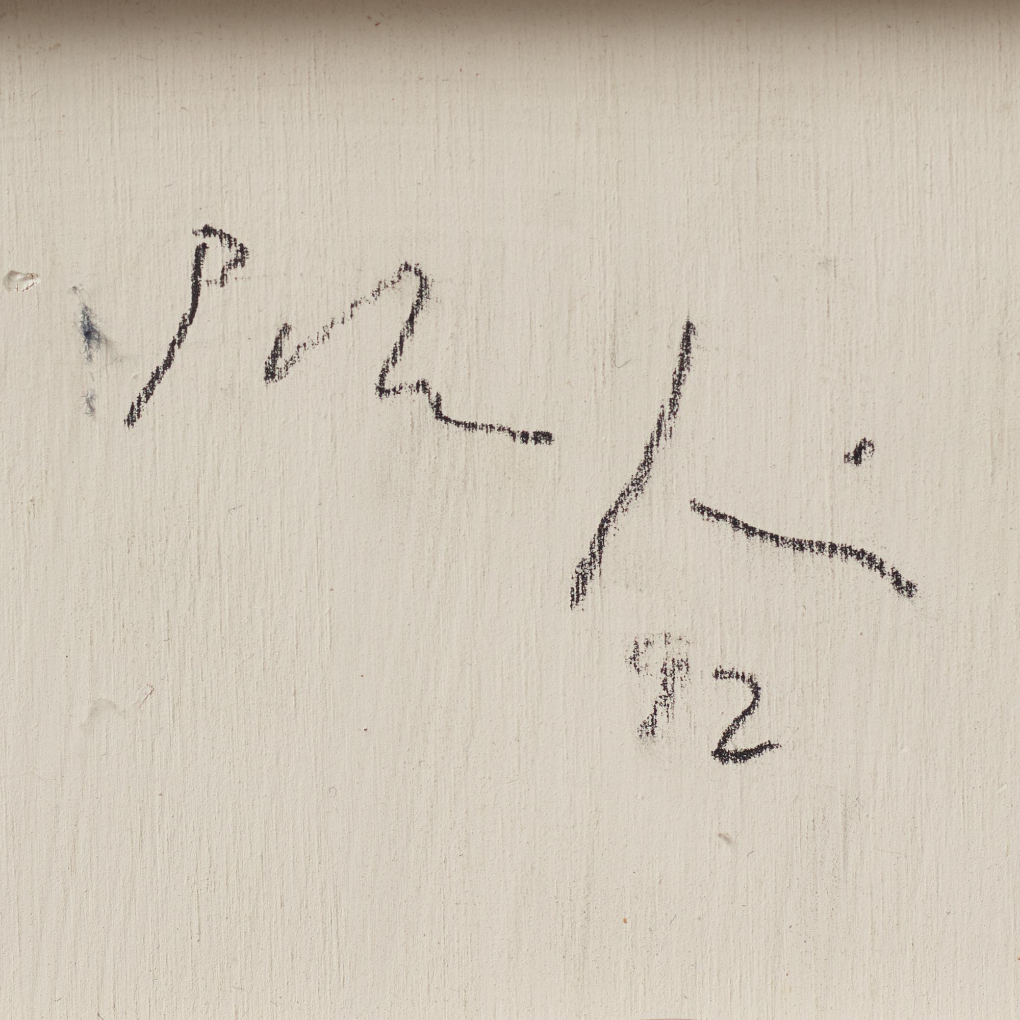 Peter Frie, oil on panel, signed and dated -92 on verso.