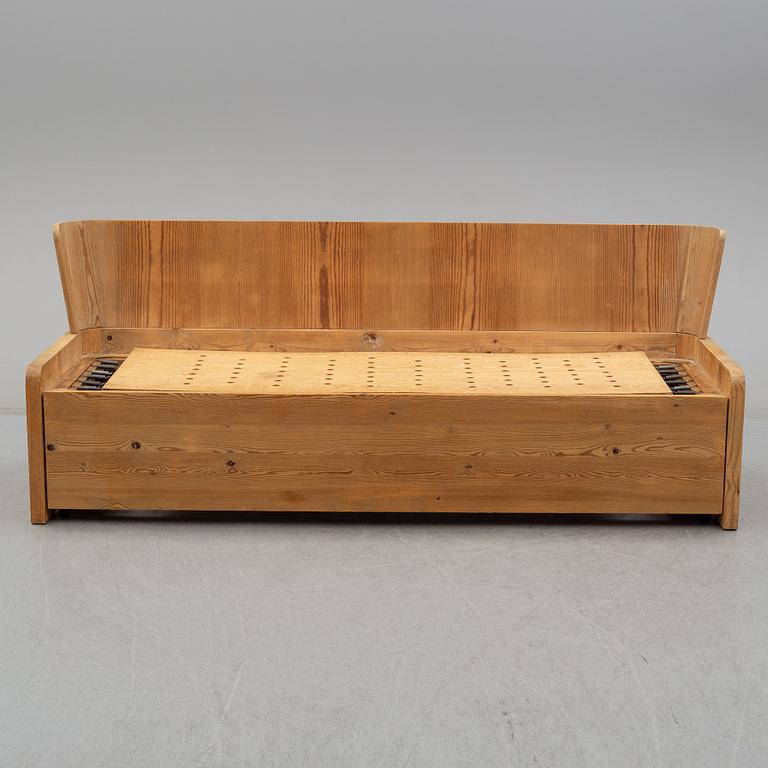 A second part of the 20th century pine sofa by Göran Malmvall.