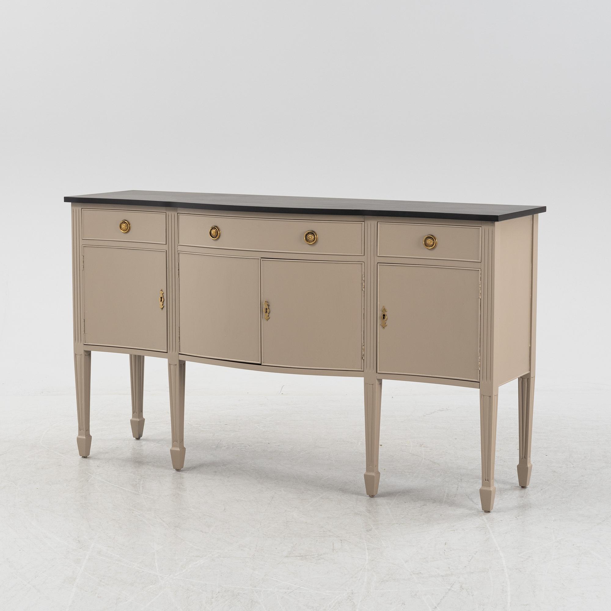 A painted Louis XVI-style cupboard, 1940's/50's.