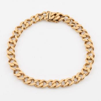 Armband 18K guld, pansarlänk.